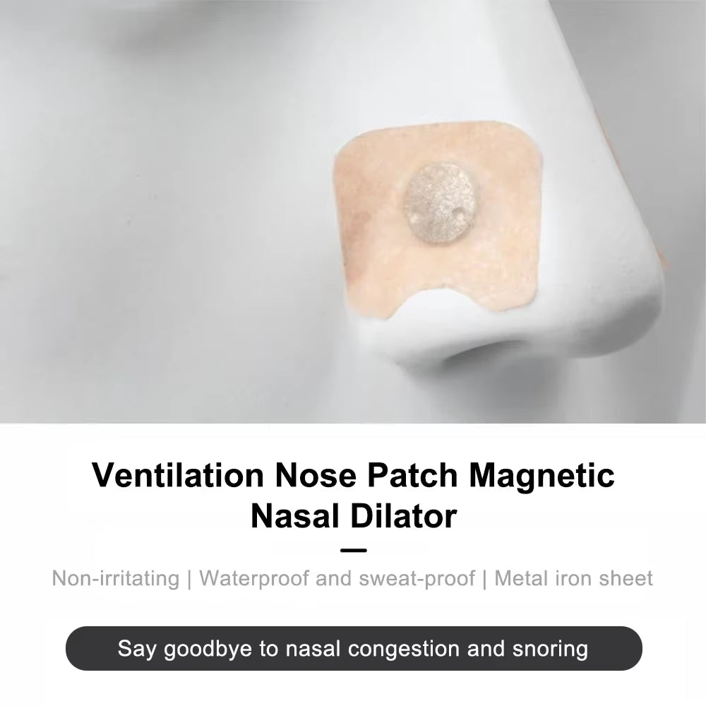 Magnetic Nasal Strips for Enhanced Airflow in Sports and Improved Sleep Quality, Reducing Snoring