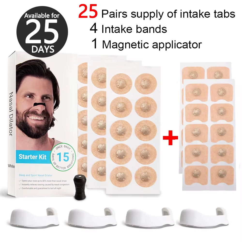 Magnetic Nasal Strips for Enhanced Airflow in Sports and Improved Sleep Quality, Reducing Snoring