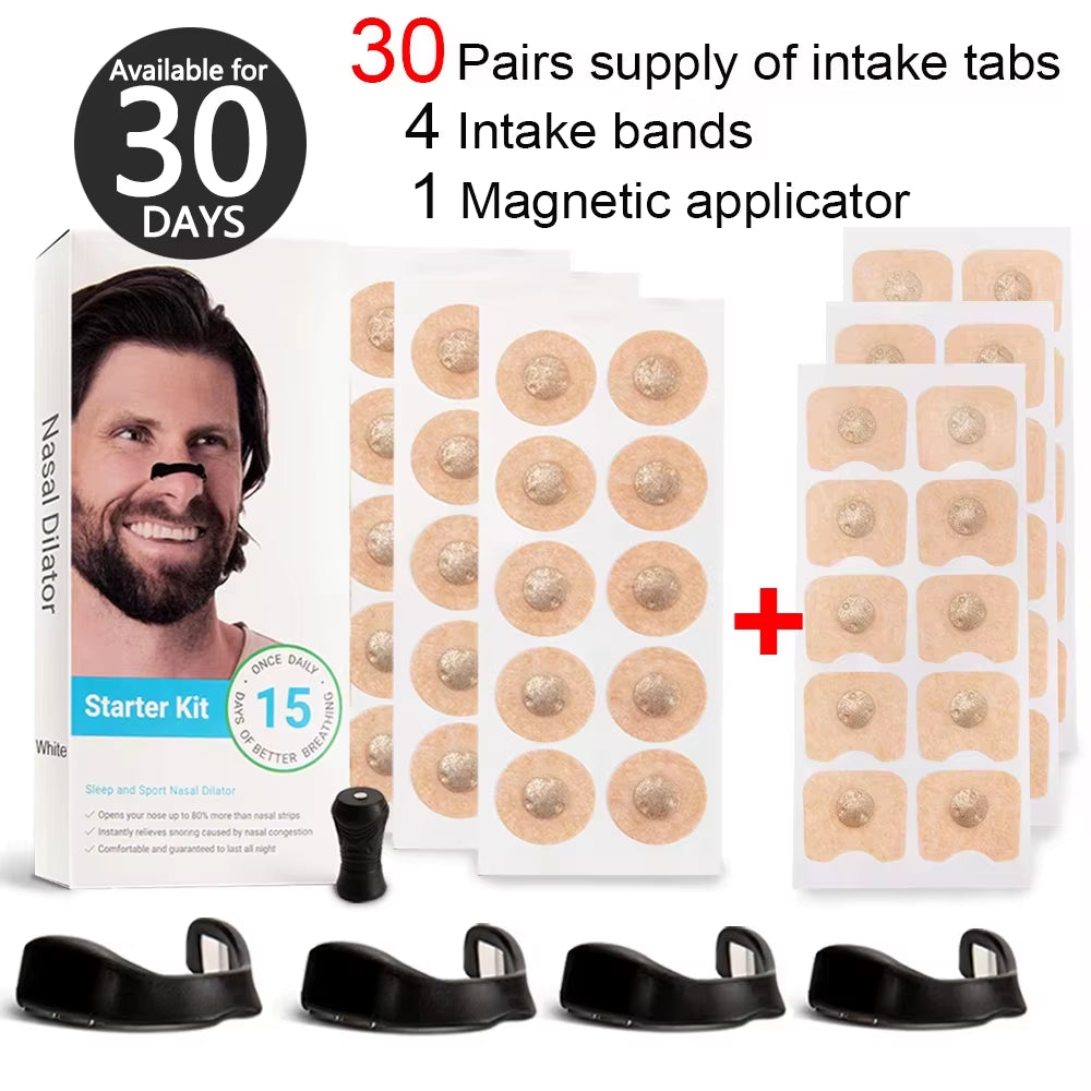 Magnetic Nasal Strips for Enhanced Airflow in Sports and Improved Sleep Quality, Reducing Snoring