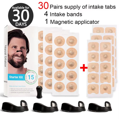 Magnetic Nasal Strips for Enhanced Airflow in Sports and Improved Sleep Quality, Reducing Snoring