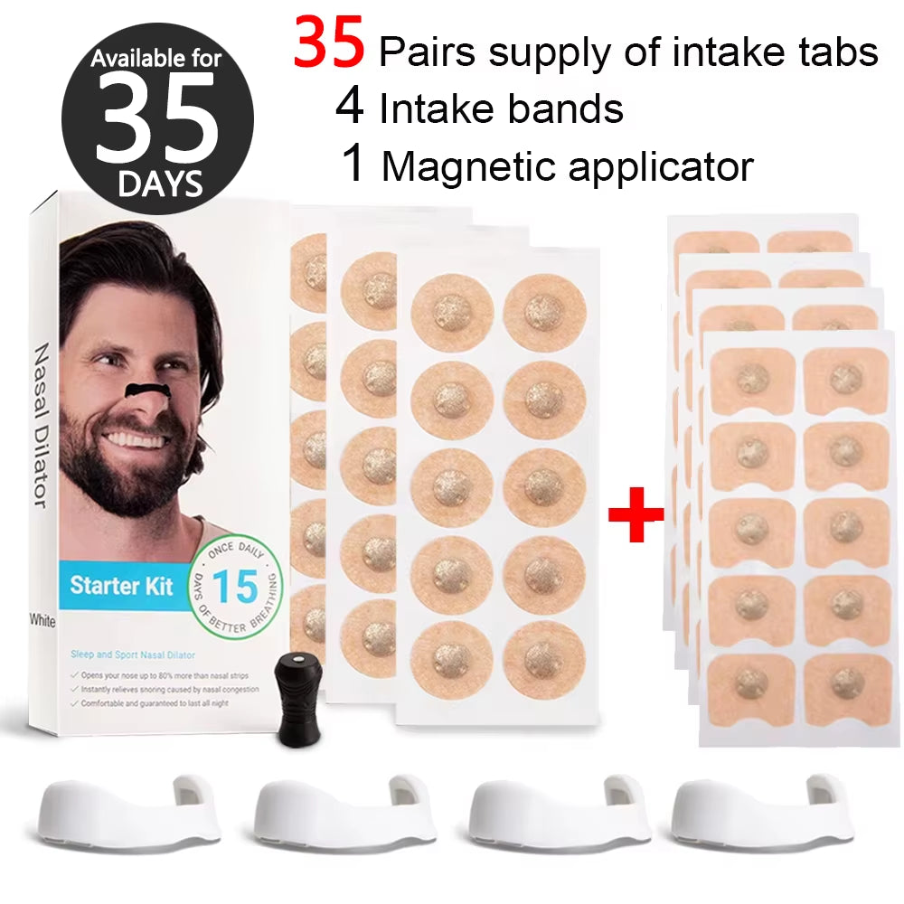 Magnetic Nasal Strips for Enhanced Airflow in Sports and Improved Sleep Quality, Reducing Snoring