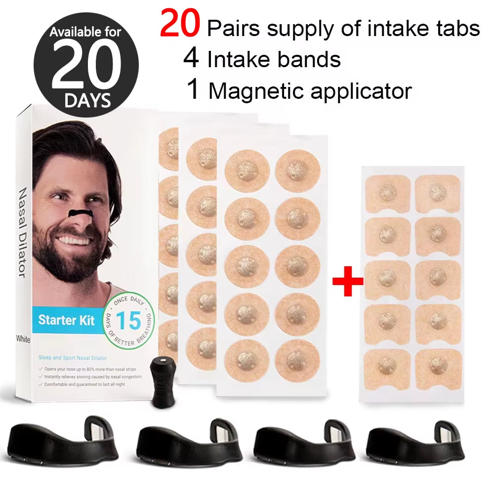 Magnetic Nasal Strips for Enhanced Airflow in Sports and Improved Sleep Quality, Reducing Snoring