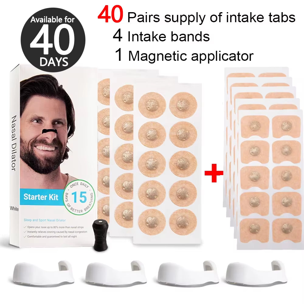 Magnetic Nasal Strips for Enhanced Airflow in Sports and Improved Sleep Quality, Reducing Snoring