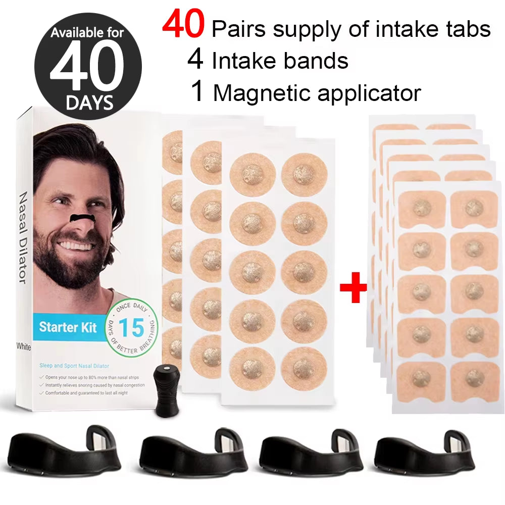 Magnetic Nasal Strips for Enhanced Airflow in Sports and Improved Sleep Quality, Reducing Snoring