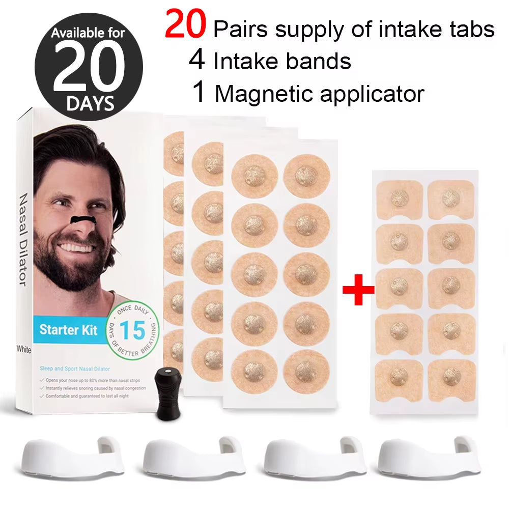 Magnetic Nasal Strips for Enhanced Airflow in Sports and Improved Sleep Quality, Reducing Snoring