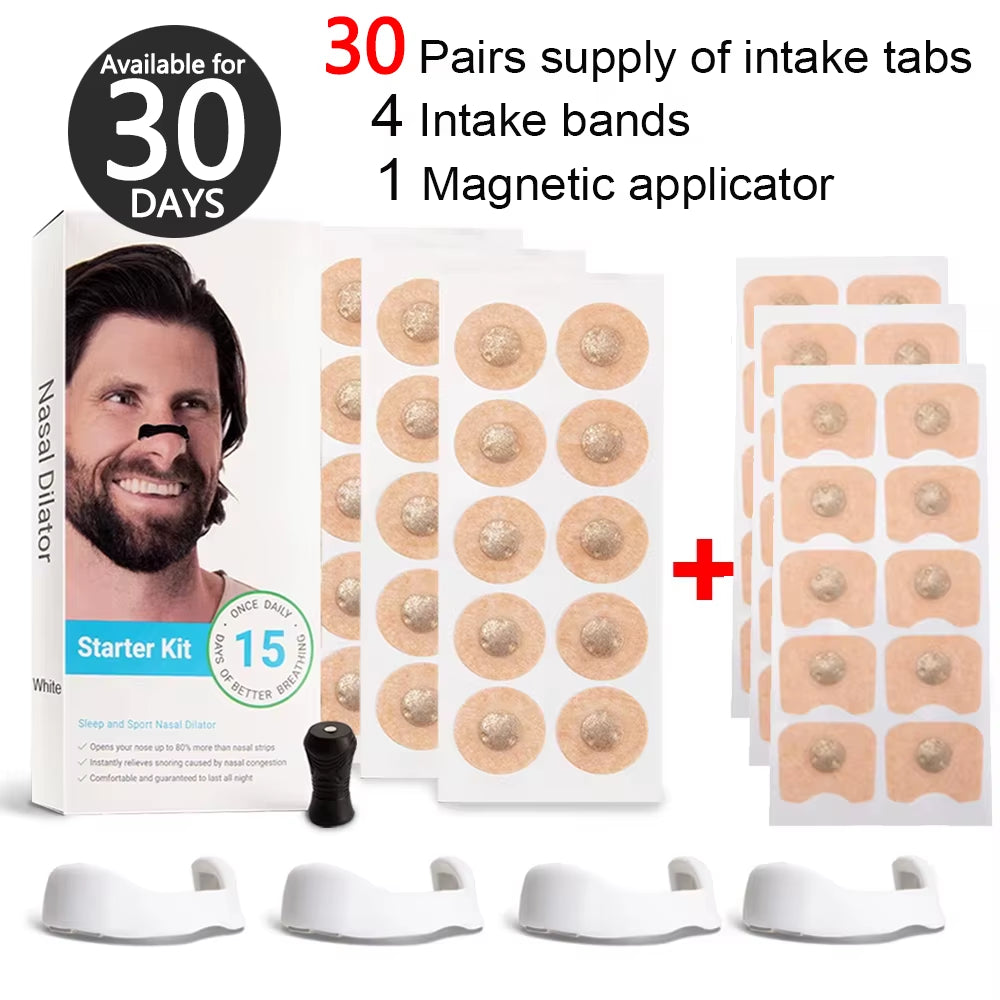 Magnetic Nasal Strips for Enhanced Airflow in Sports and Improved Sleep Quality, Reducing Snoring