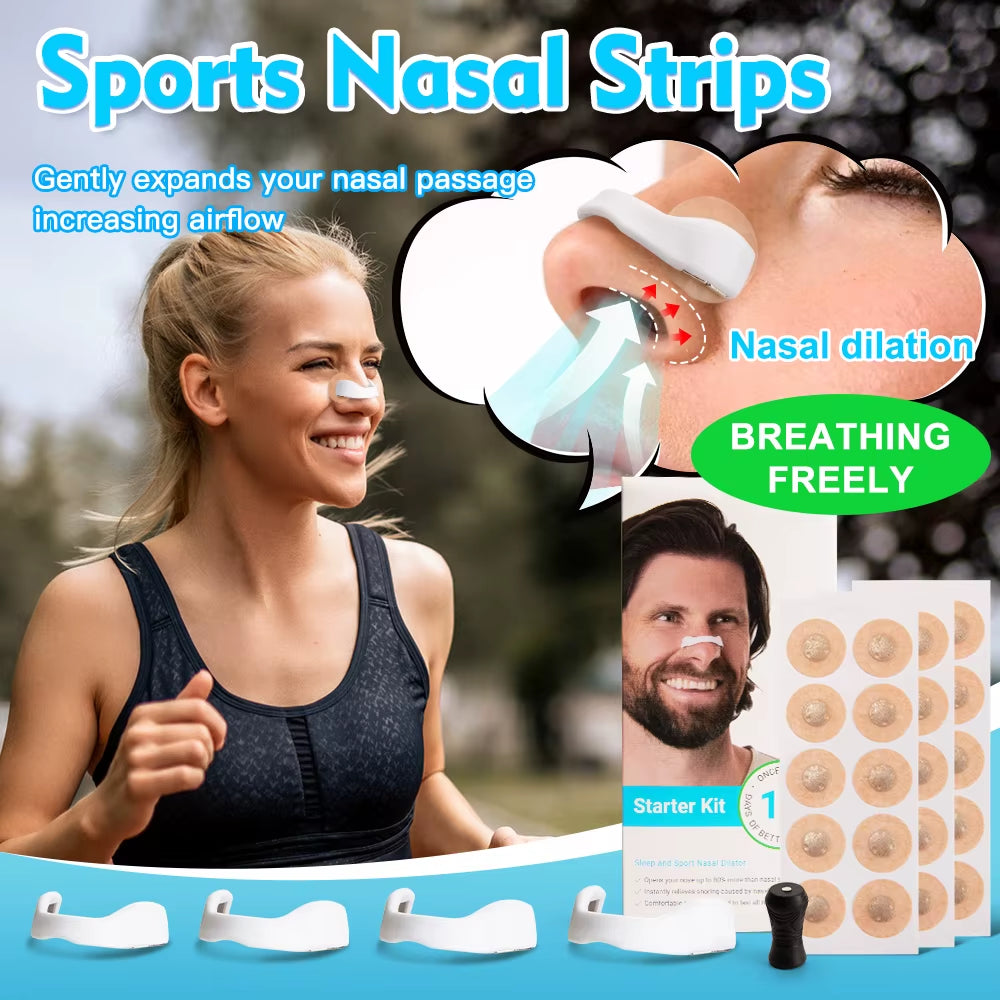 Magnetic Nasal Strips for Enhanced Airflow in Sports and Improved Sleep Quality, Reducing Snoring