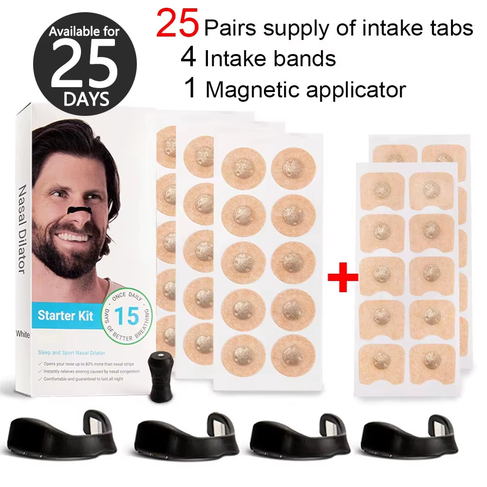 Magnetic Nasal Strips for Enhanced Airflow in Sports and Improved Sleep Quality, Reducing Snoring